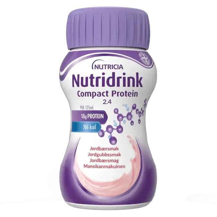 Nutridrink Compact Protein Mansikka - 4 x 125ml