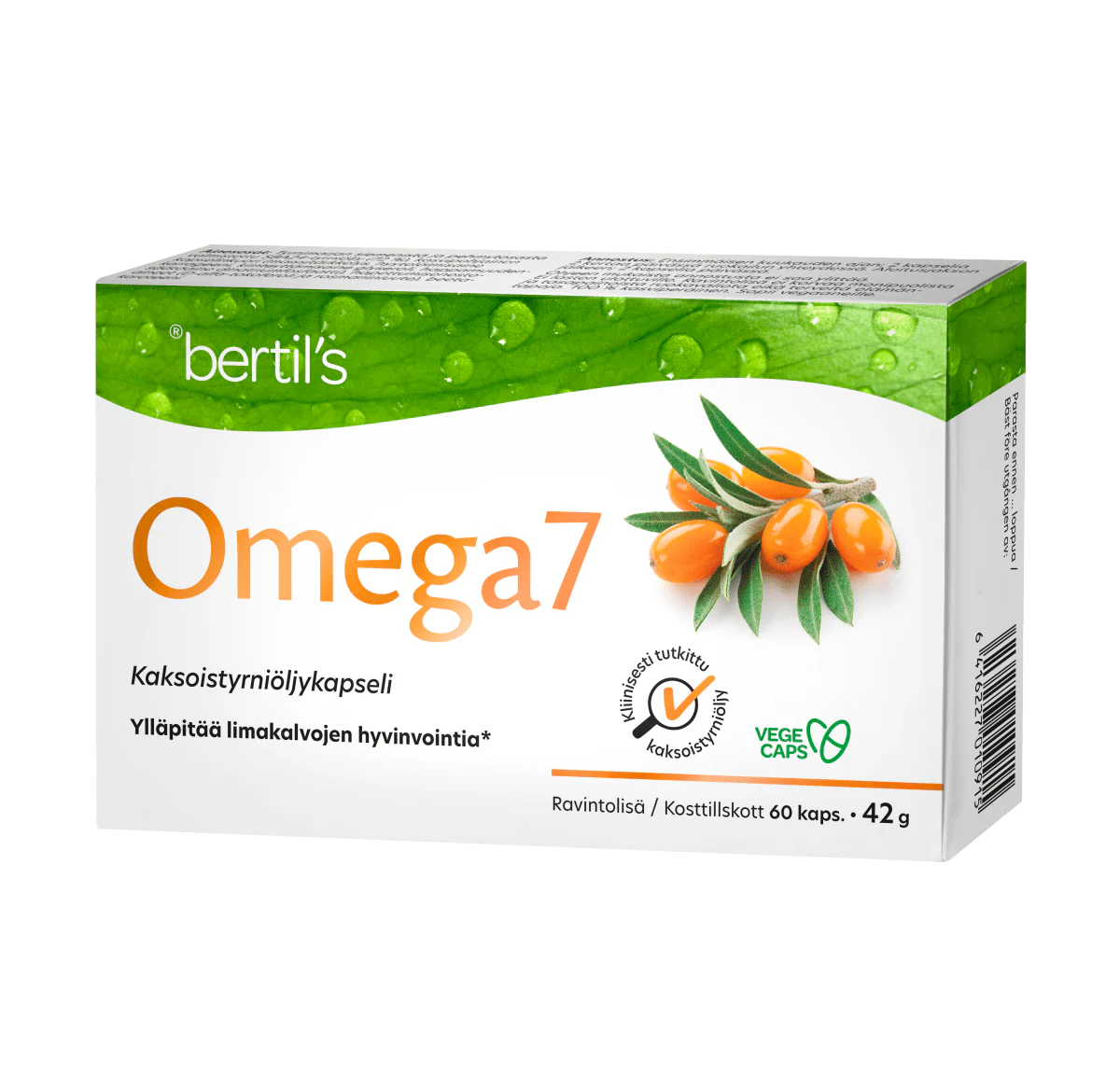 Bertils Omega7 (Tyrniöljykapselit)