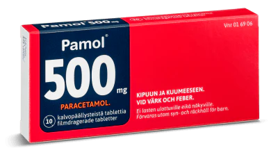 Pamol 500 mg Tabl, Kalvopääll