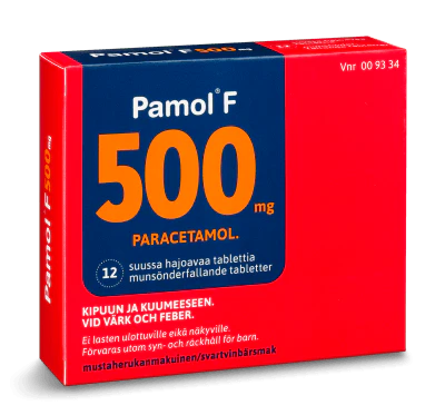 Pamol F 500 mg Tabl, Suussa Hajoava