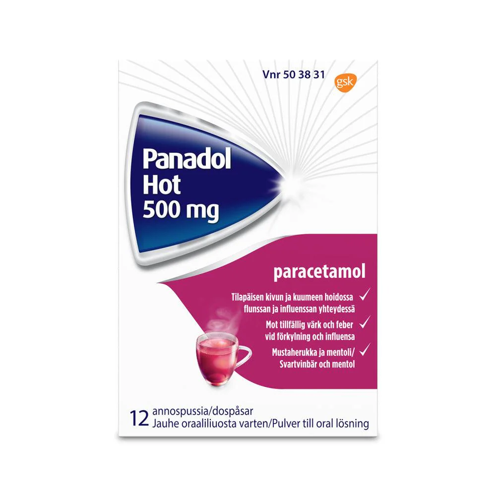 Panadol Hot 500 mg/Annos Jauhe Oraaliliuosta Varten