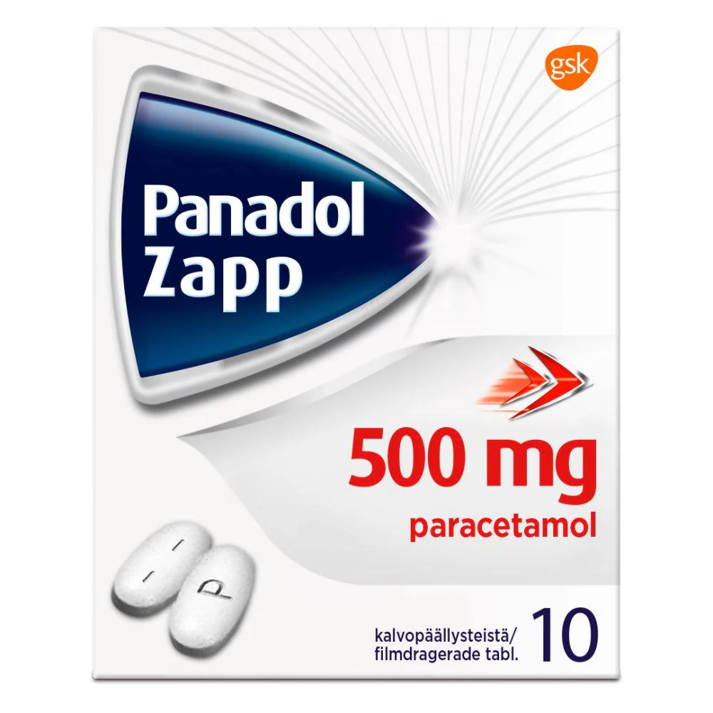 Panadol Zapp 500 mg Tabl, Kalvopääll
