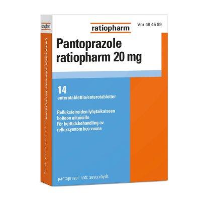 Pantoprazole Ratiopharm 20 mg Enterotabletti