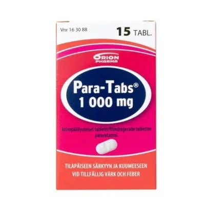 Para-Tabs 1000 mg Tabl, Kalvopääll - Image 2