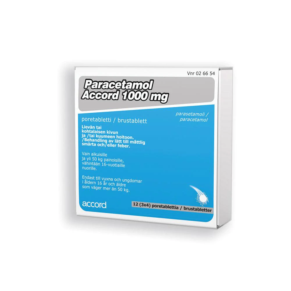 Paracetamol Accord 1000 mg Poretabl