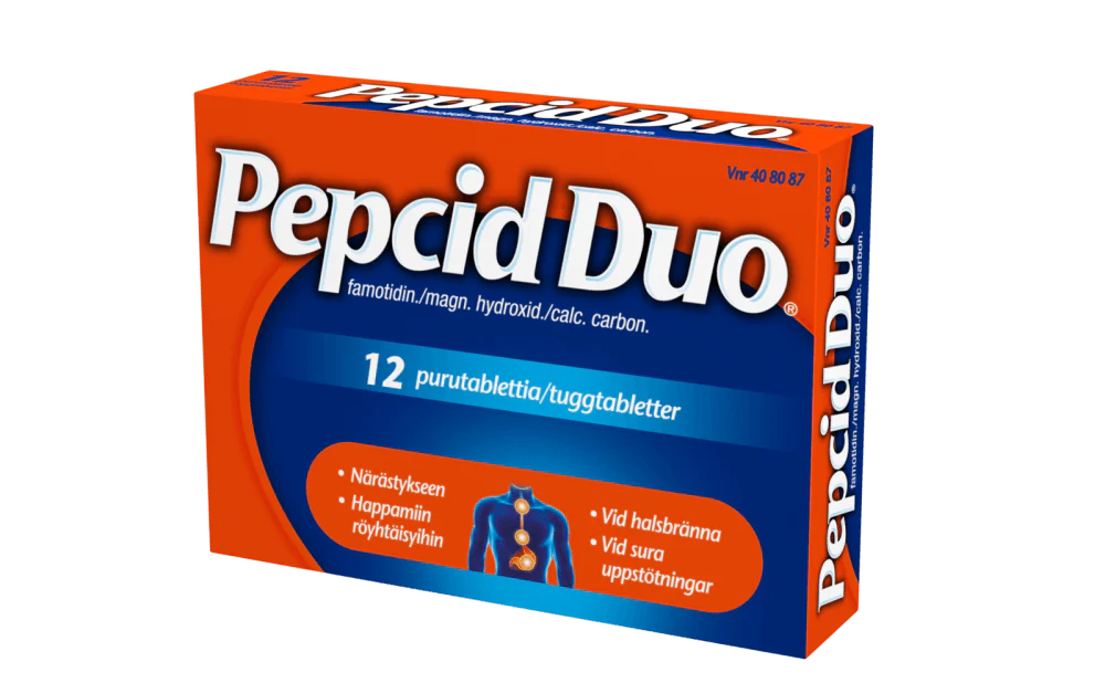 Pepcid Duo 10 mg/165 mg/800 mg Purutabl
