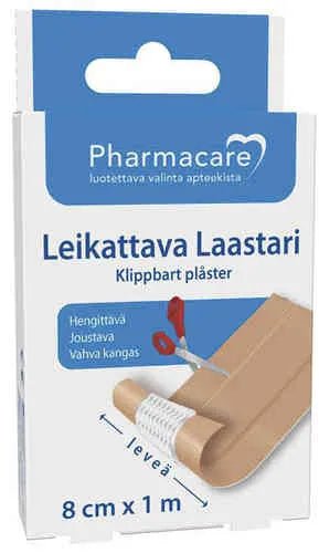 Pharmacare Laastari Leikattava 8cm x 1M - Image 2