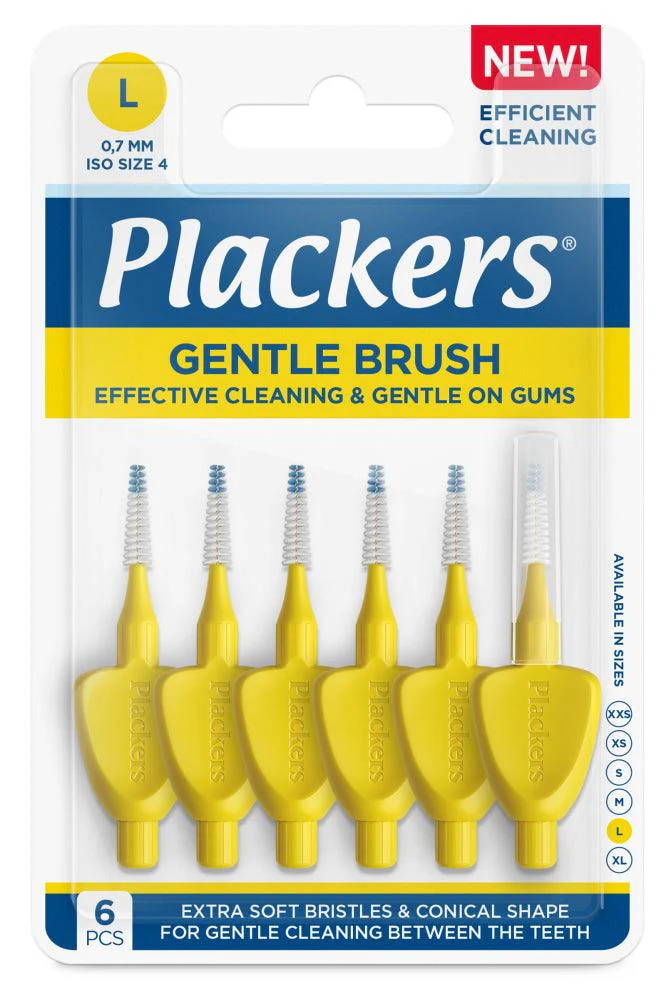 Plackers Gentle Brush L 0.7 mm Hammasväliharja