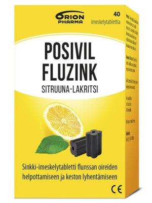 Posivil Fluzink Sitruuna-Lakritsi