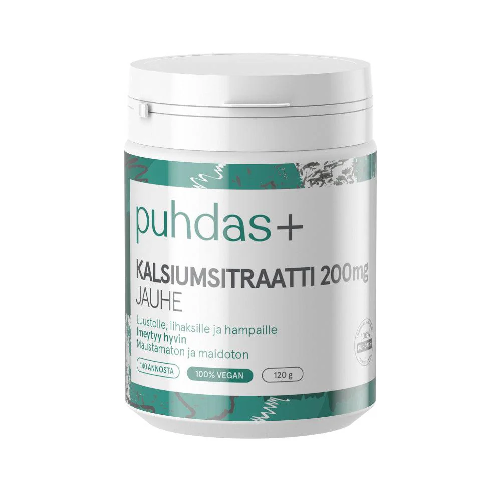 Puhdas+ Kalsiumsitraatti 200 mg