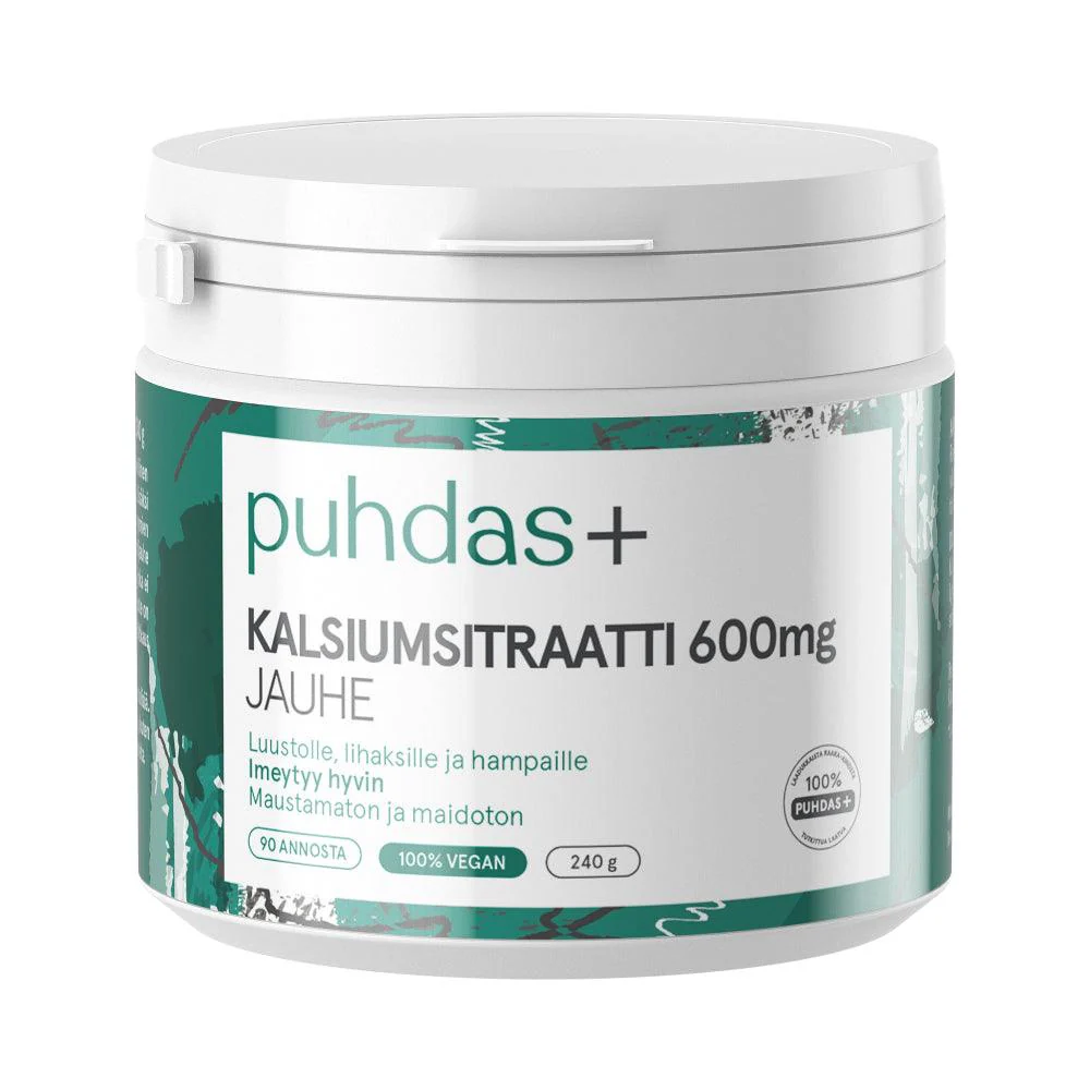 Puhdas+ Kalsiumsitraatti 600 mg