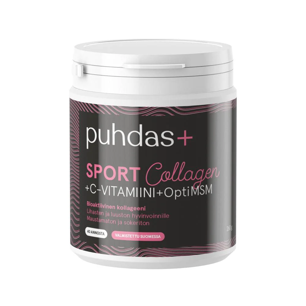Puhdas+ Sport Collagen & C-Vitamiini & OptiMSM jauhe