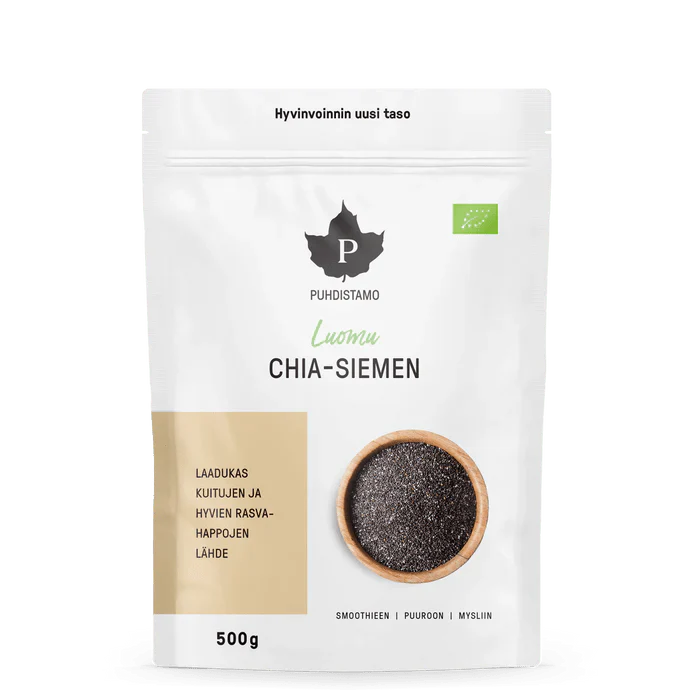 Puhdistamo Luomu Chia-Siemen 500 g