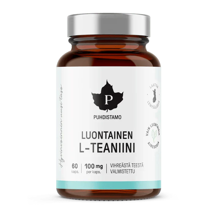Puhdistamo Luontainen L-Teaniini 100 mg 60 kaps