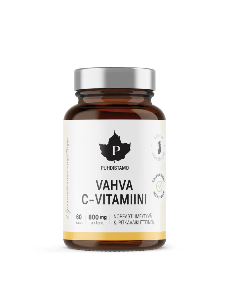 Puhdistamo Vahva C-vitamiini 800 mg 60 kaps