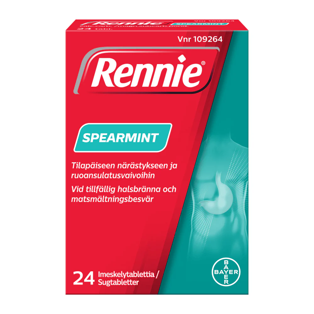 Rennie Spearmint 80 mg/680 mg Imeskelytabl