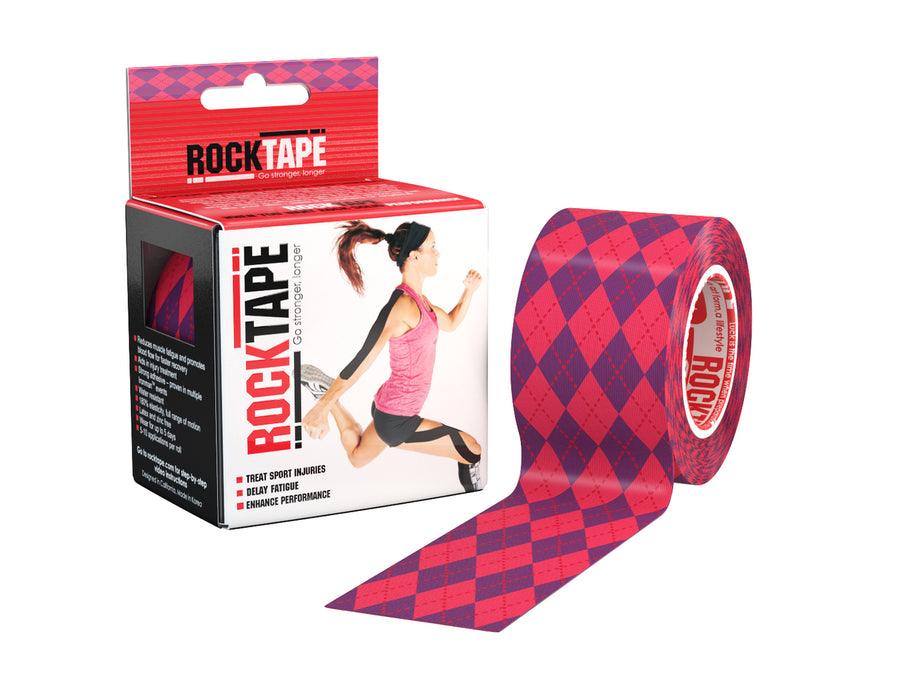 Rocktape Kinesioteippi Pink-Ruutu 5cm x 5M