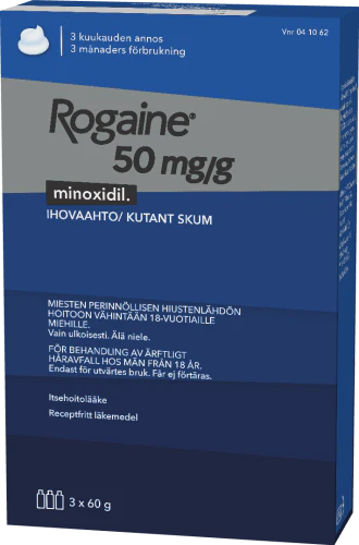 ROGAINE 50 MG/G ihovaahto 3 x 60 g