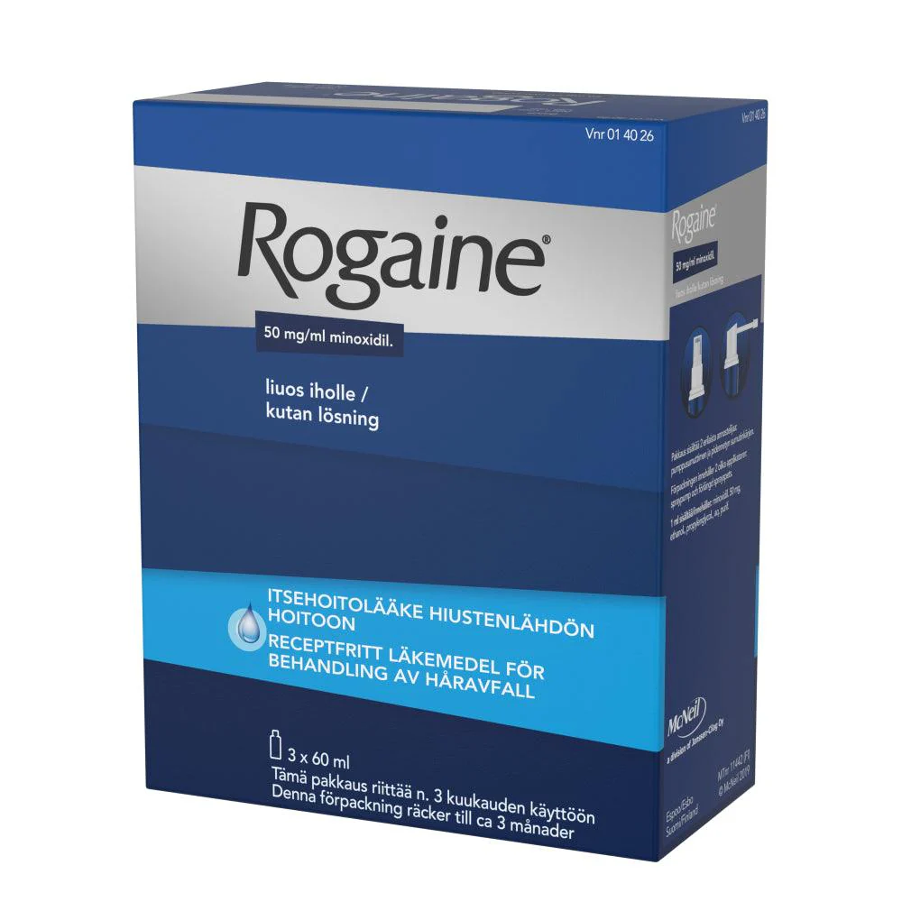 Rogaine 50 mg/ml Liuos Iholle 2 Annostelijaa - Image 2
