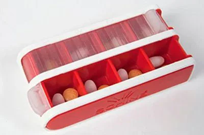 Schine Pill Box S Lääkeannostelija Punainen - Image 2