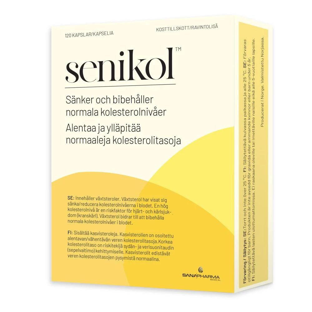 Senikol Kasvisteroli 120 kaps - kolesterolin hallintaan