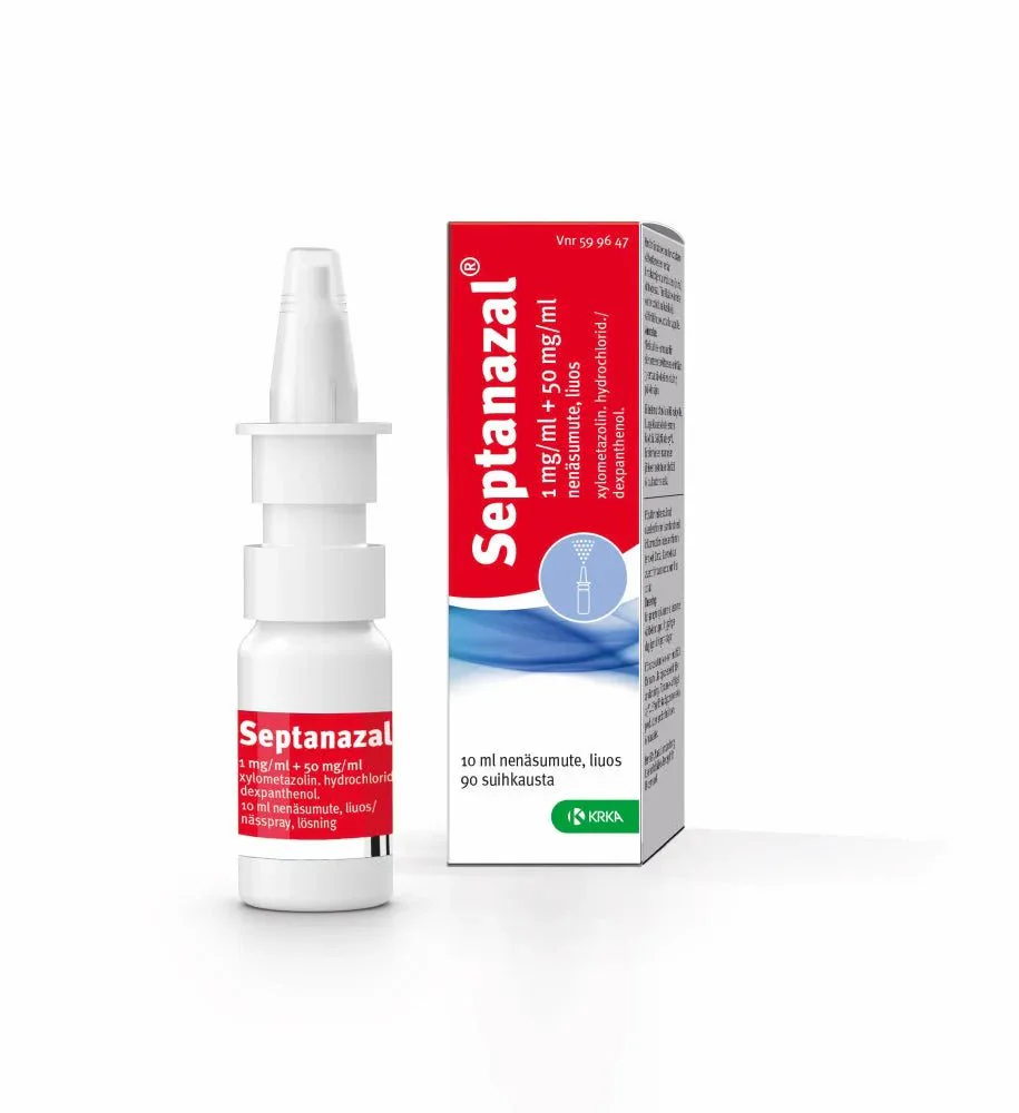 Septanazal 1 mg/ml/50 mg/ml Nenäsumute, Liuos - Image 2