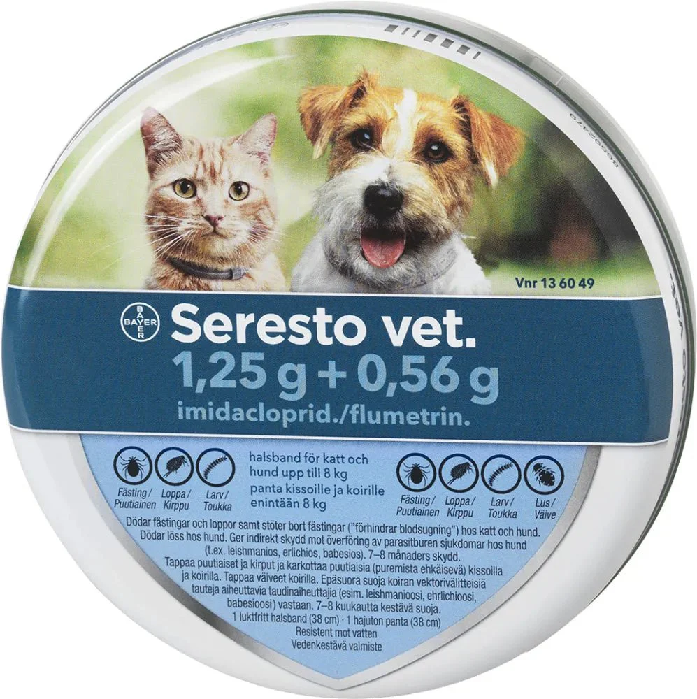 Seresto Vet Kissoille Ja Koirille Alle 8 kg 0,56 G/1,25 g Panta - Image 2
