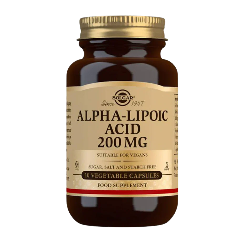 Solgar Alfalipoiinihappo (Alpha Lipoic Acid) 200 mg 50 kaps
