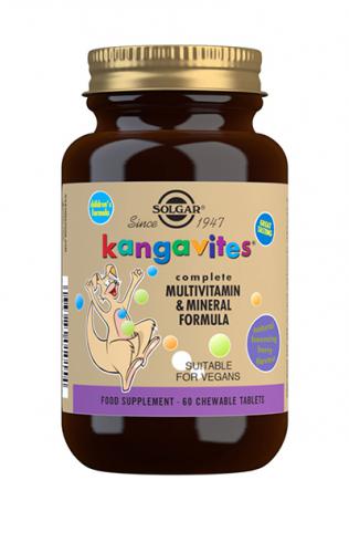 Solgar Kangavites® Bouncing Berry (lapsille, marjanmakuinen) 60 tabl