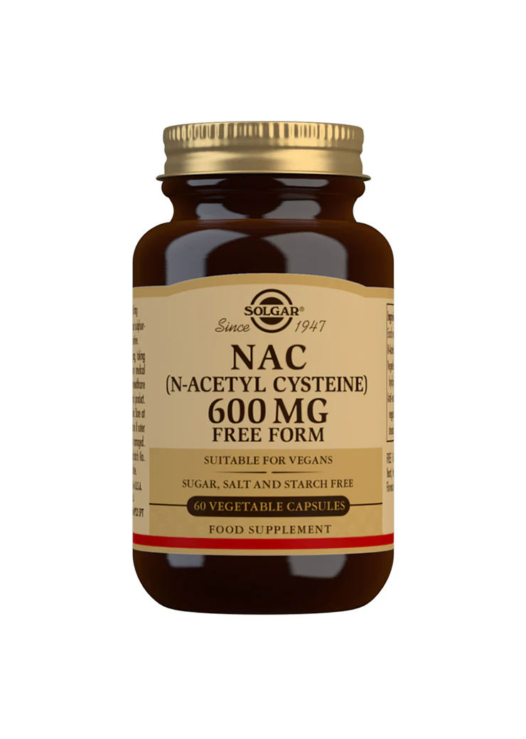 Solgar N-Asetyyli L-Kysteiini (NAC) 600 mg 60 kaps