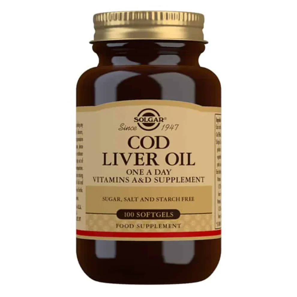 Solgar Turskanmaksaöljy (Cod Liver Oil) 100 softg