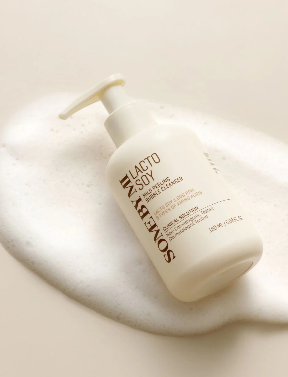 Some By Mi Lactosoy Mild Bubble Peeling Cleanser 180 ml - Image 2