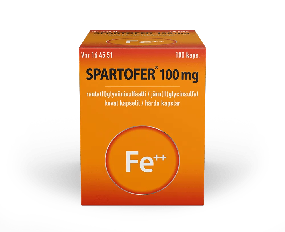 Spartofer 100 mg Kaps, Kova - Image 3