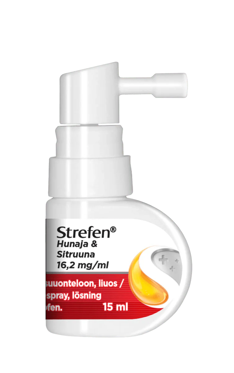 Strefen Hunaja & Sitruuna 16,2 mg/ml Sumute Suuonteloon, Liuos - Image 2