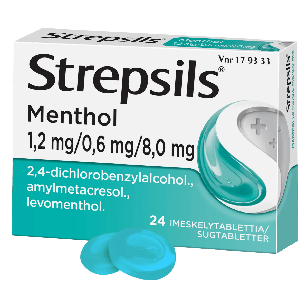 Strepsils Menthol 0,6 mg/1,2 mg/8 mg Imeskelytabl