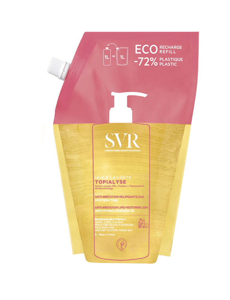 SVR Topialyse Huile Pesuöljy Täyttöpussi 1000 ml