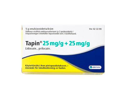 Tapin 25 mg/g/25 mg/g Emuls Voide 3 Peittosidettä