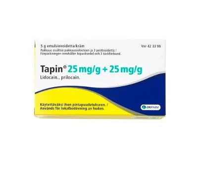 Tapin 25 mg/g/25 mg/g Emuls Voide 3 Peittosidettä - Image 2