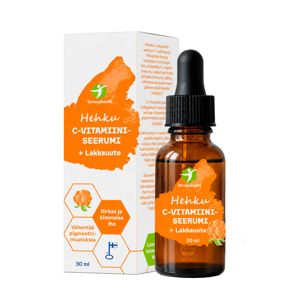 Terveyskaista Hehku C-vitamiiniseerumi + lakkauute 30 ml