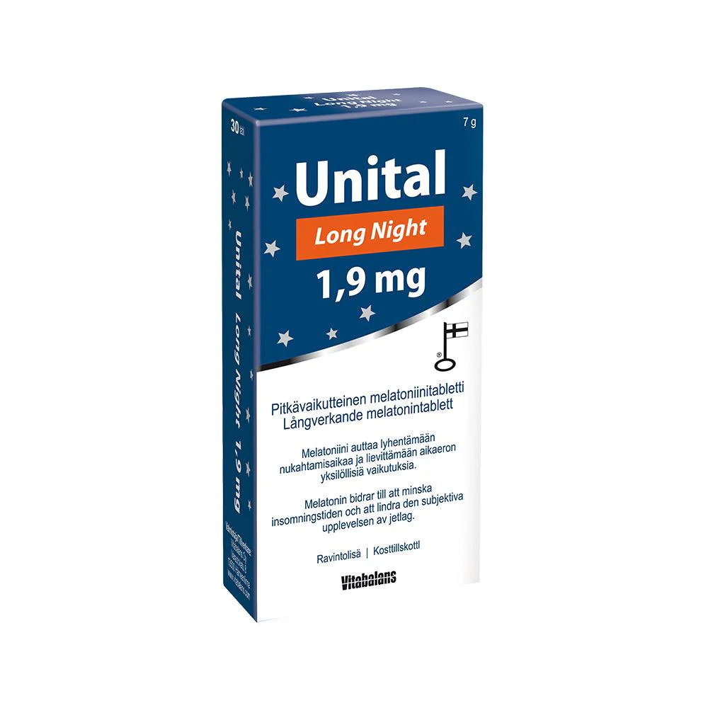 Unital Long Night 1,9 mg - Melatoniini