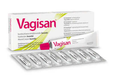 Vagisan Kombi-Yhdistelmäpakkaus 8 Puikkoa+10 g Voide