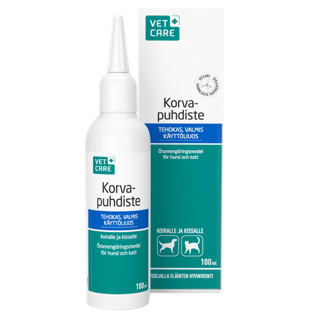 Vetcare korvapuhdiste (Koirille ja Kissoille) 100 ml