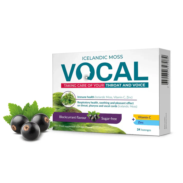 Vocal mustaherukka pastilli 24 kpl