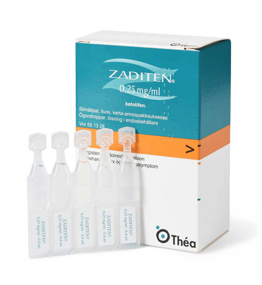 Zaditen 0,25 mg/ml Silmätipat, Liuos, Kerta-Annospakkaus