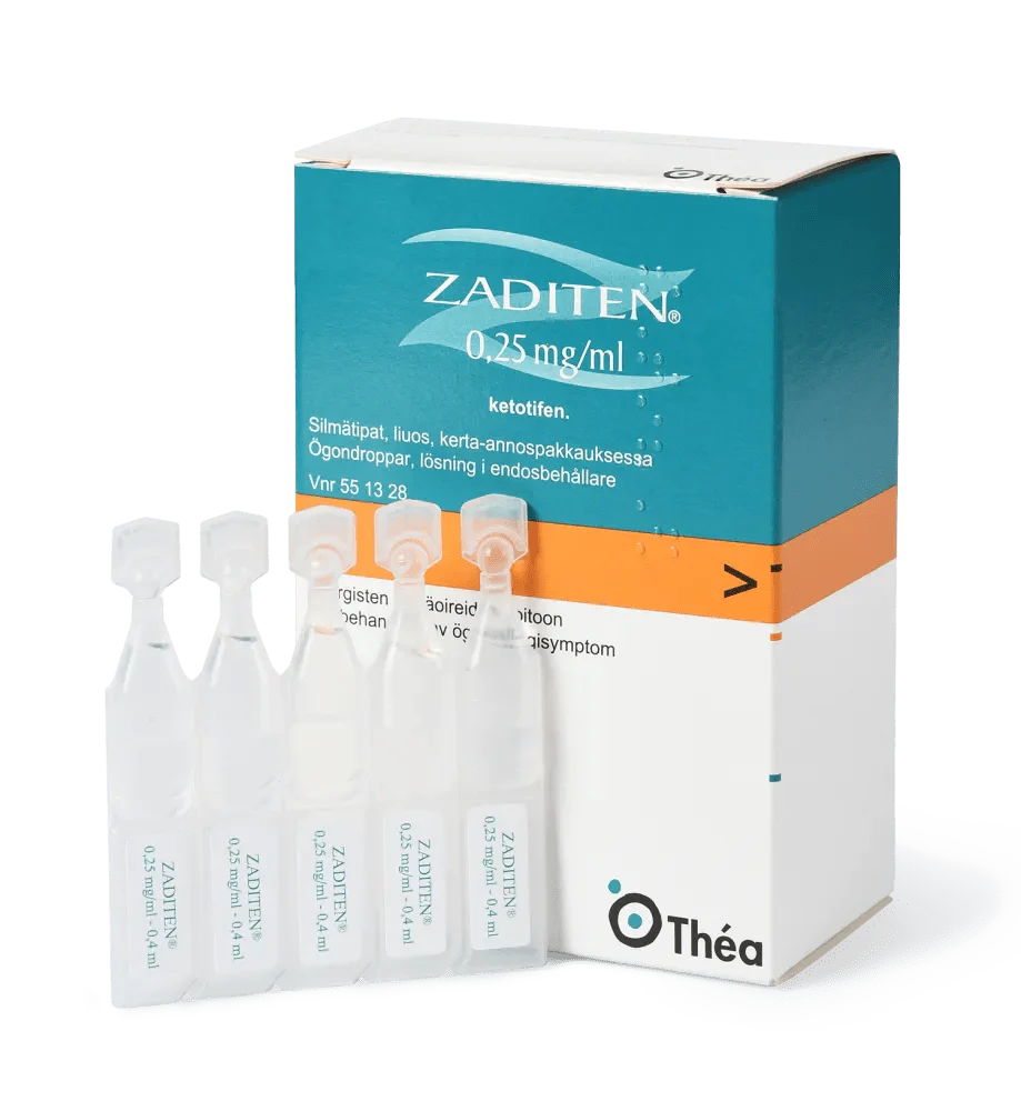 Zaditen 0,25 mg/ml Silmätipat, Liuos, Kerta-Annospakkaus - Image 2