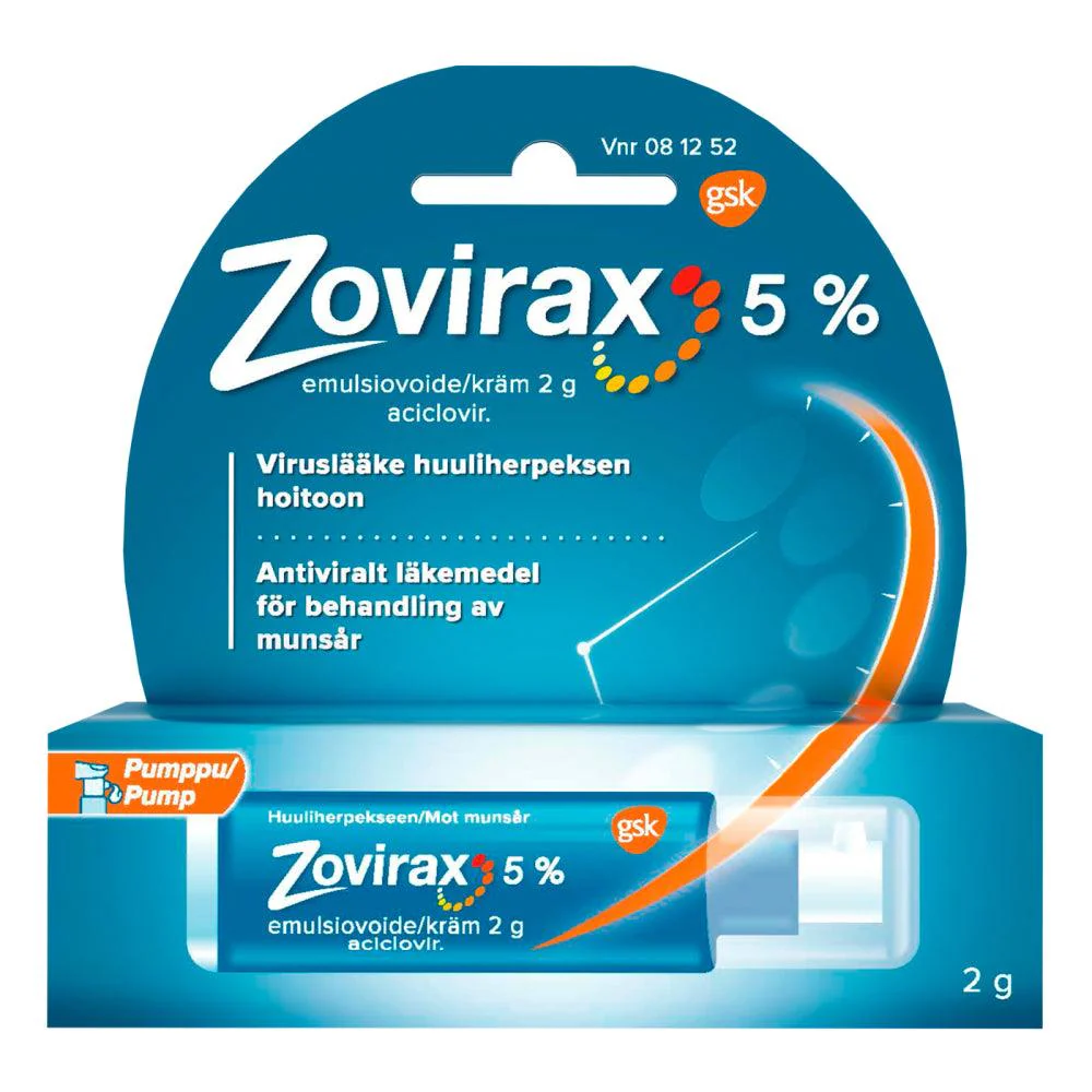 Zovirax 50 mg/g Emuls Voide Pumppu