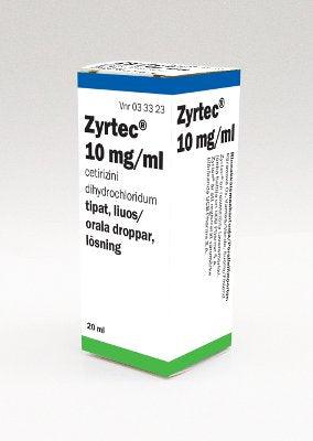 Zyrtec 10 mg/ml Tipat, Liuos