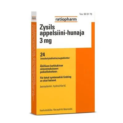 Zysils Appelsiini-Hunaja 2,68 mg Imeskelytabl - Image 2